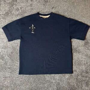Amongst Others NYC Navy Blue Short Sleeve Thick Shirt Clown Mens S Streetwear